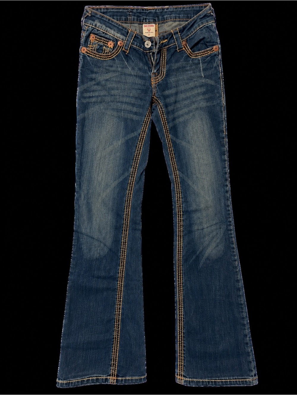 True Religion Johnny Big T Bootcut Jeans in Blue